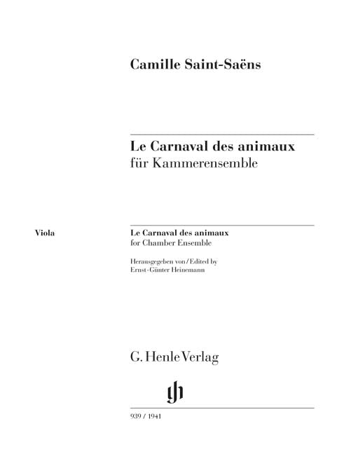 Le Carnaval des animaux pour Musique de chambre
