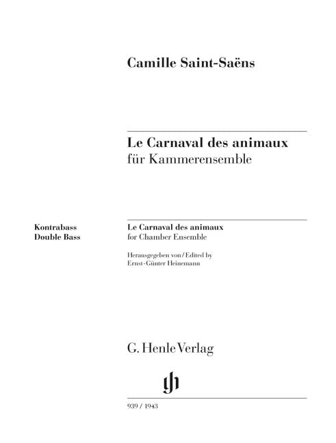 Le Carnaval des animaux pour Musique de chambre
