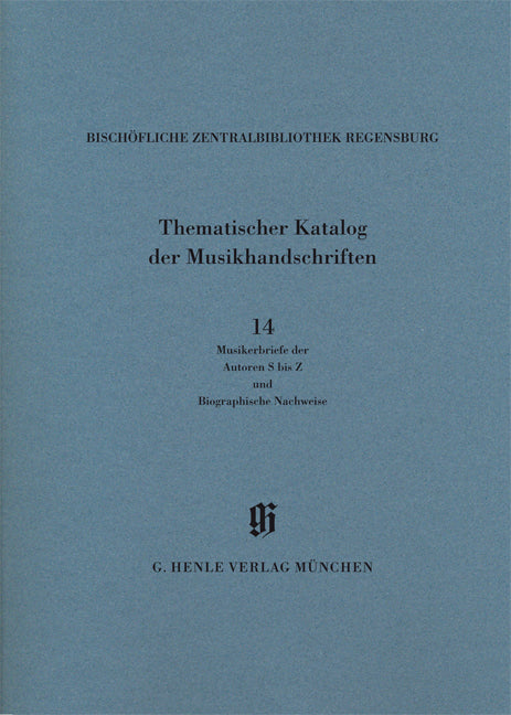 KBM 14/14 Bischöfliche Zentralbibliothek Regensburg, Musikerbriefe 2