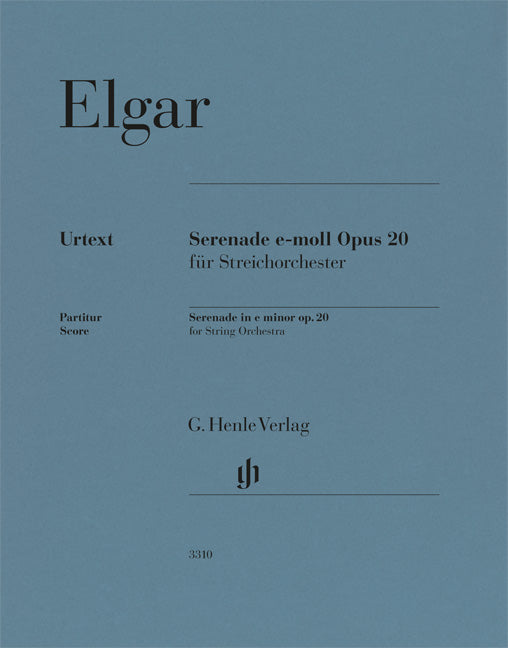 Serenade mi mineur op. 20 pour orchestre à cordes