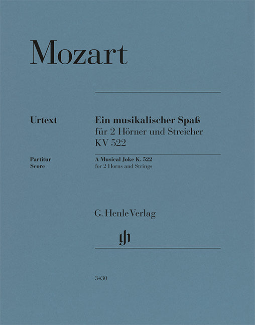 Plaisanterie musicale K. 522 – pour 2 cors en F et cordes