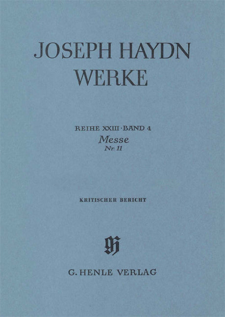 Ser. 23, Vol. 4 | Messe n° 11 (Messe de la Création)