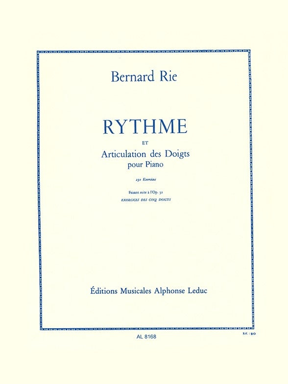 Rythme Et Articulation Des Doigts Op.42