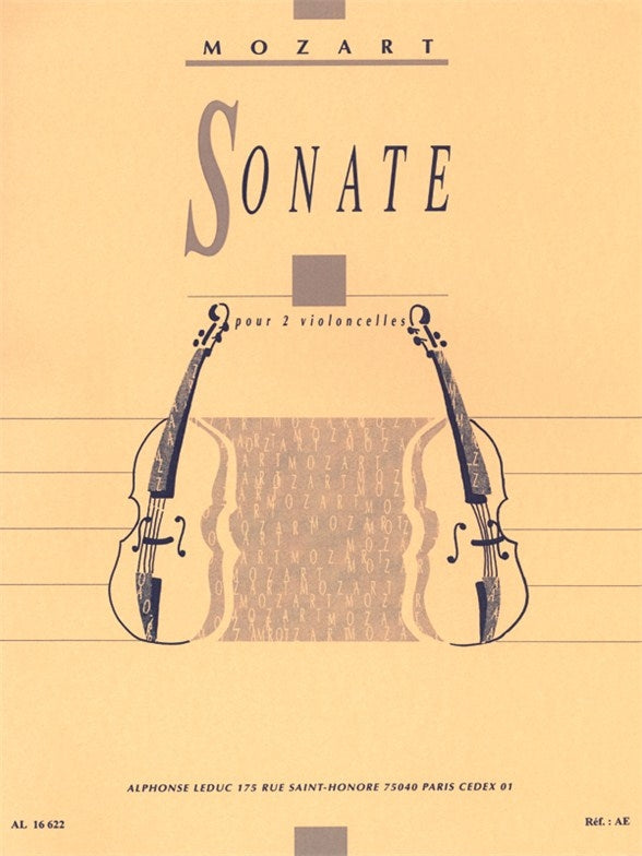 Sonate - 2 violoncelles