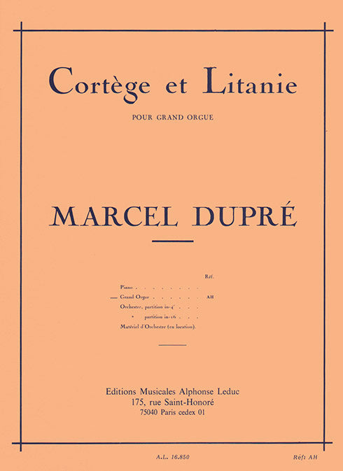 Cortege & Litanie Opus 19/2