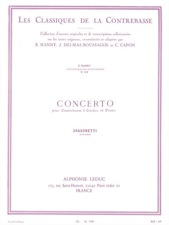 Concerto pour Contrebasse et Piano