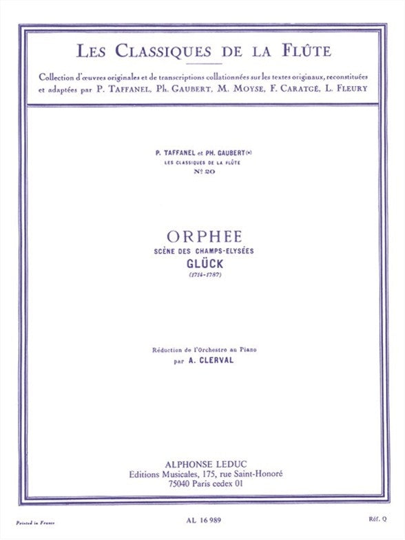 Orphée - Scène des champs-élysées