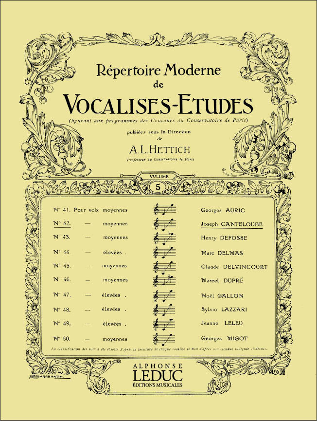 Vocalise Etude N0042