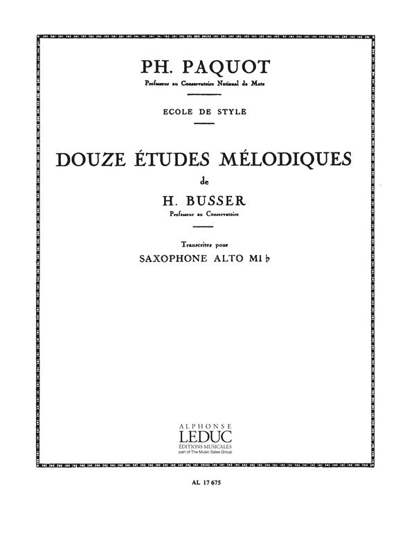 12 Etudes Melodiques