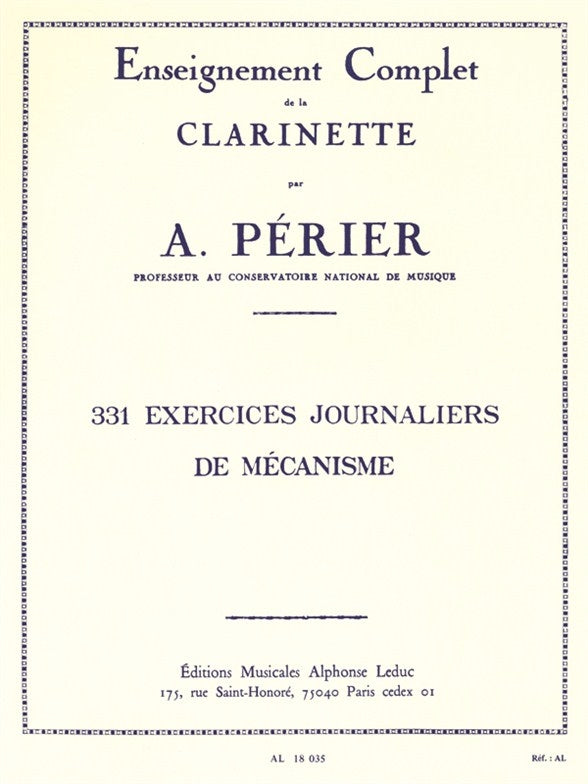 331 Exercices Journaliers de mécanisme