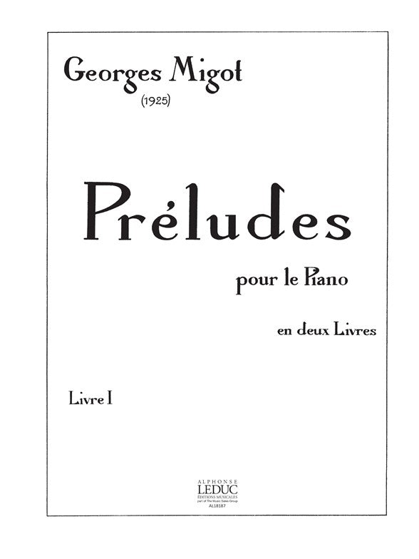 Préludes Pour Le Piano Volume 1