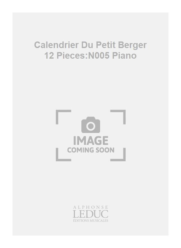 Calendrier Du Petit Berger 12 Pieces:N005 Piano