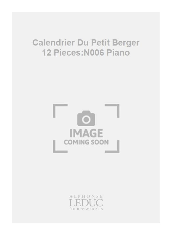 Calendrier Du Petit Berger 12 Pieces:N006 Piano