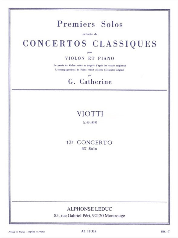 Premiers Solos Concertos Classiques