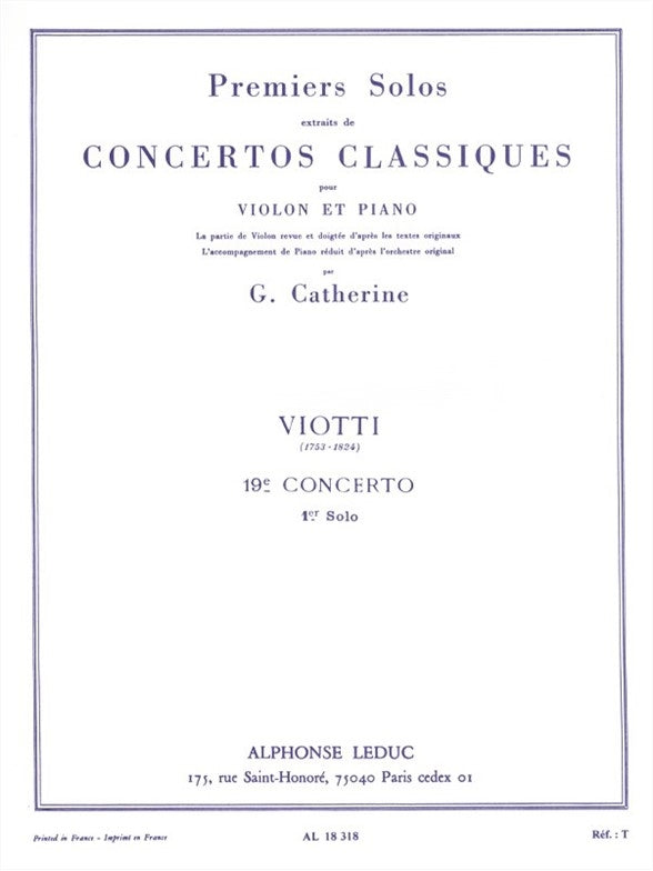 Premiers Solos Concertos Classiques