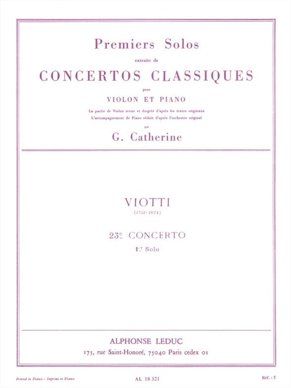 Premiers Solos Concertos Classiques