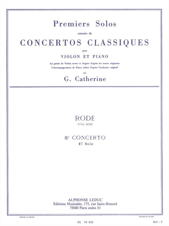 Premiers Solos Concertos Classiques