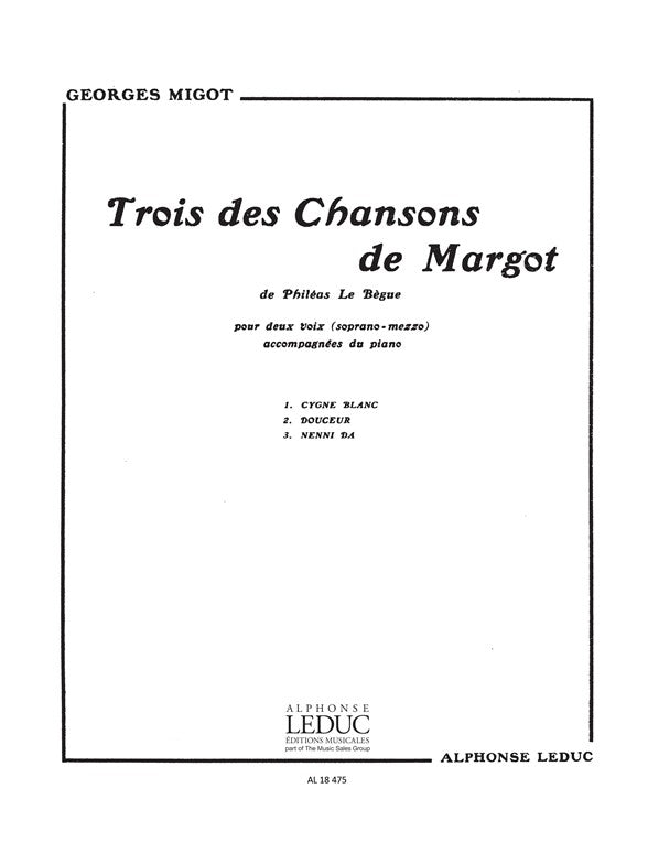 3 Chansons de Margot