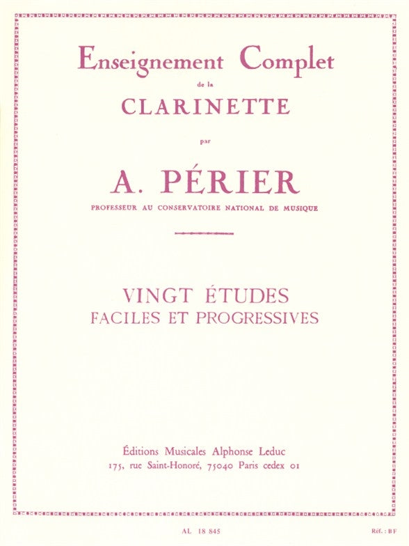 20 Études Faciles Et Progressives