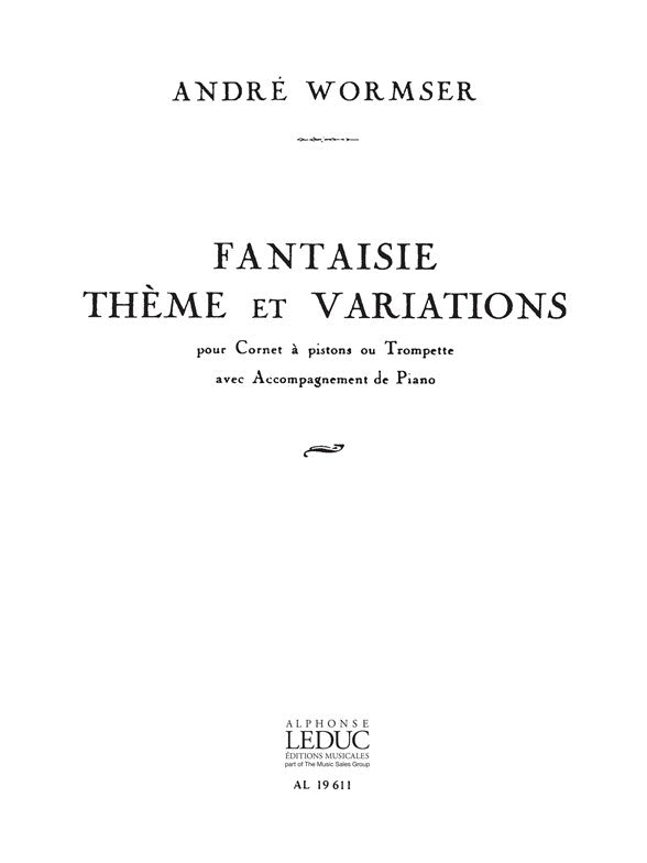 Fantaisie Theme Et Variations