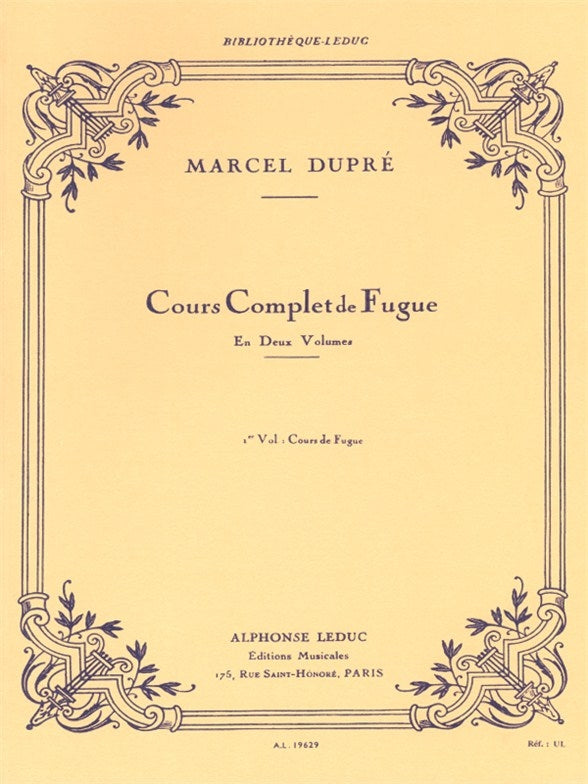 Cours complet de Fugue Volume 1