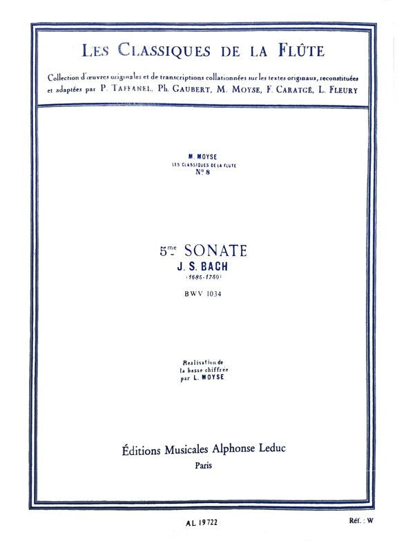 Sonate n° 5 en mi mineur BWV1034