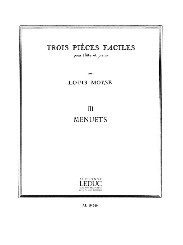 3 Pièces Faciles n° 3: Menuets