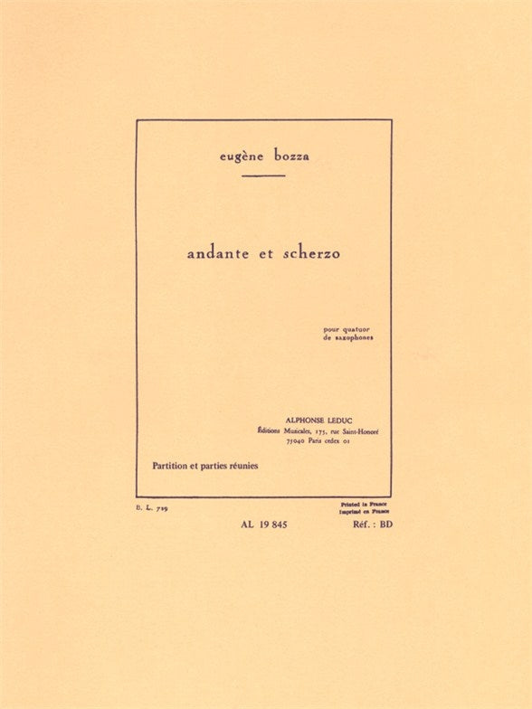 Andante And Scherzo
