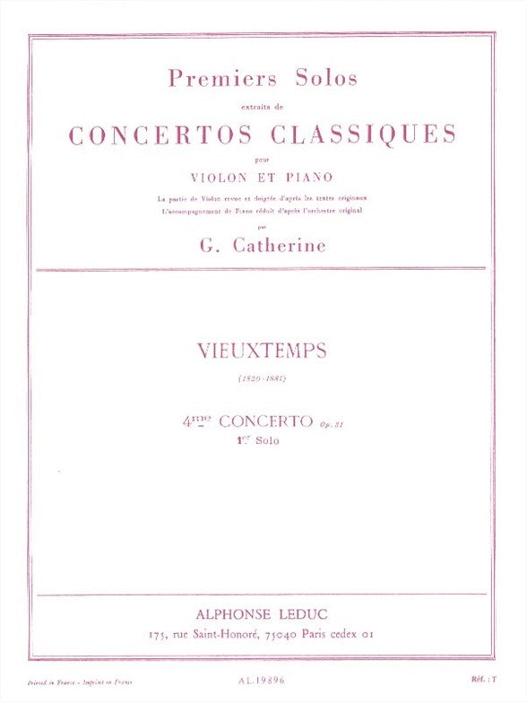 1er Solo Extrait concerto n° 4 Op31