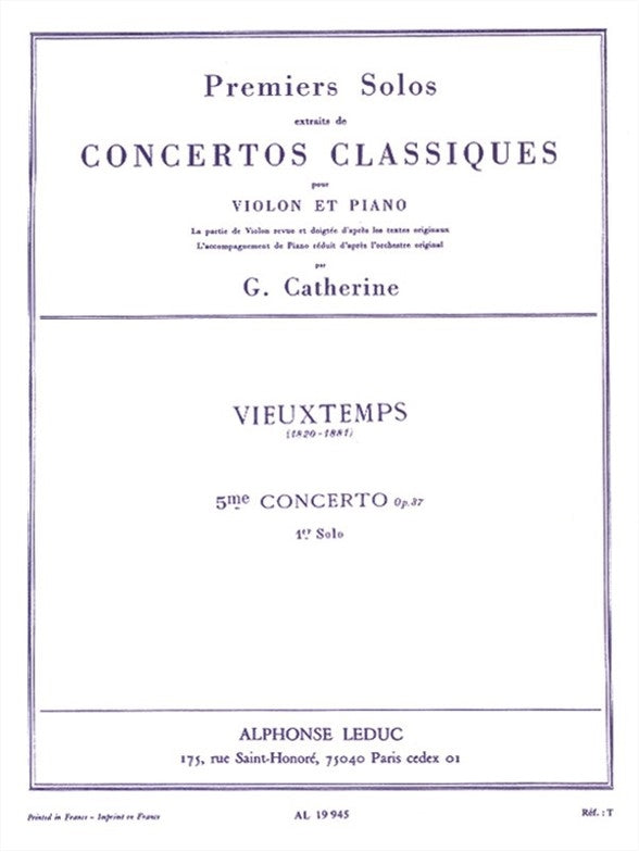 Premiers Solos Extraits de Concertos Classiques
