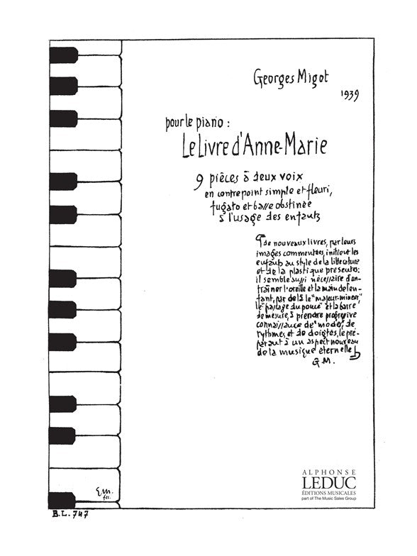 Le Livre D'Anne - Marie