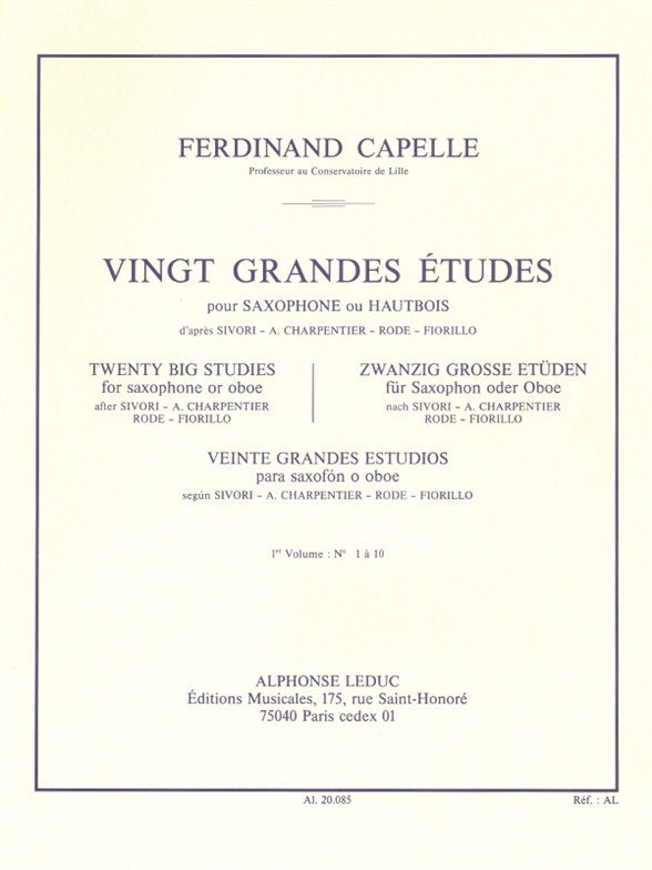 20 Grandes Études Volume 1 (Nos.1 - 10)