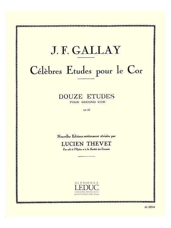 12 Études Pour 2e Cor Op.57