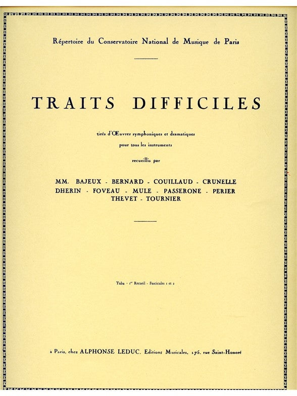 Traits difficiles Volume 1