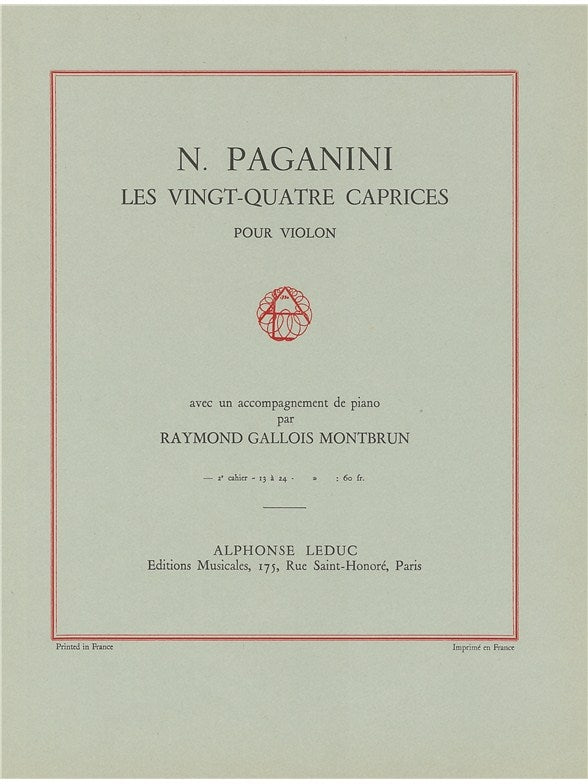 24 Caprices Op.1, Volume 2