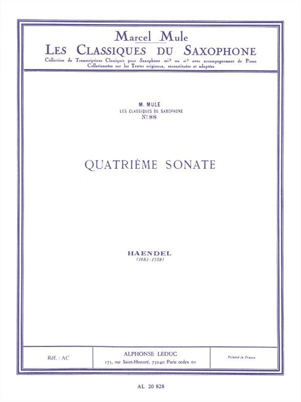 Flute Sonata n° 4
