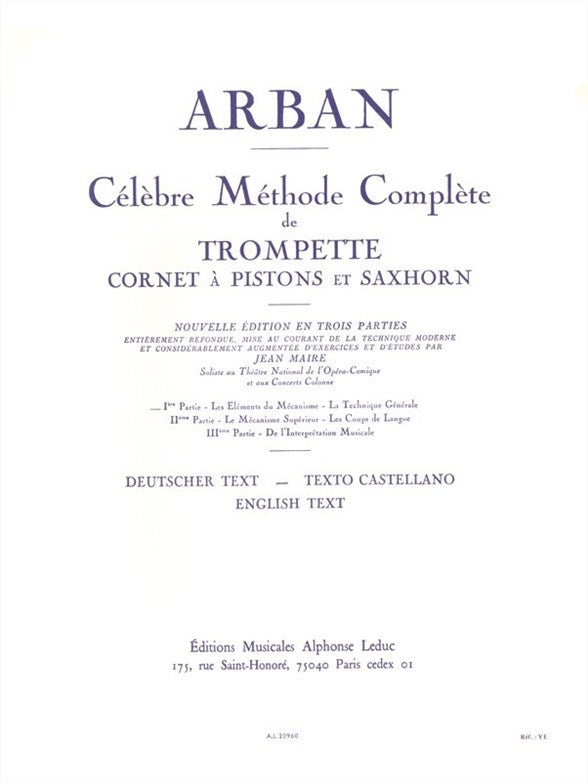 Célèbre Méthode Complète de Trompette - Volume 1