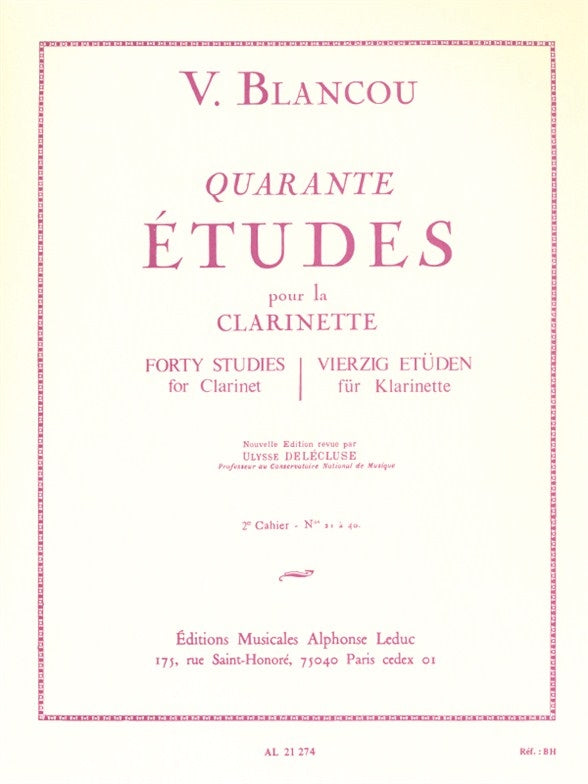 40 Études - 2eme Cahier ? Nos. 21-40