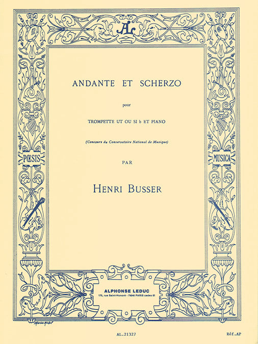 Andante et Scherzo, Op. 44 pour trompette et piano