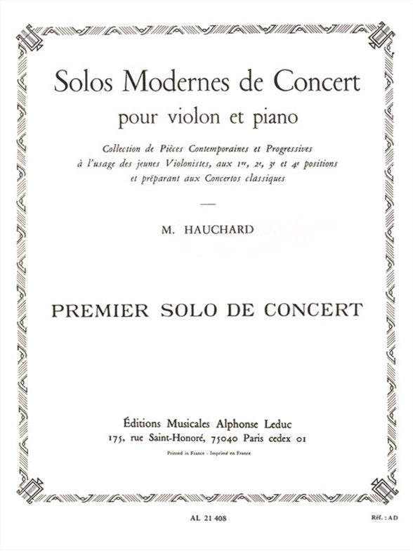 Solo Moderne de Concert no. 1 Ut Majeur