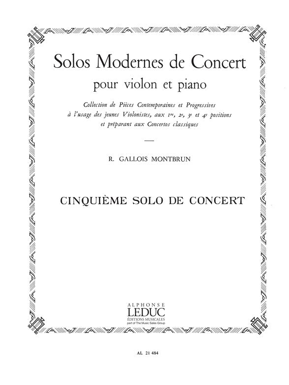 Solo De Concert N05