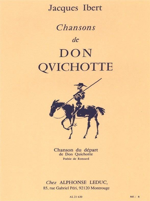 Chansons De Don Quichotte n° 1 - Chanson Du Depart