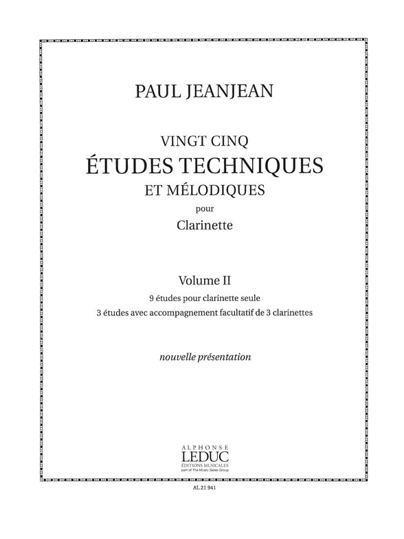 25 etudes Techniques et Melodiques Volume 2