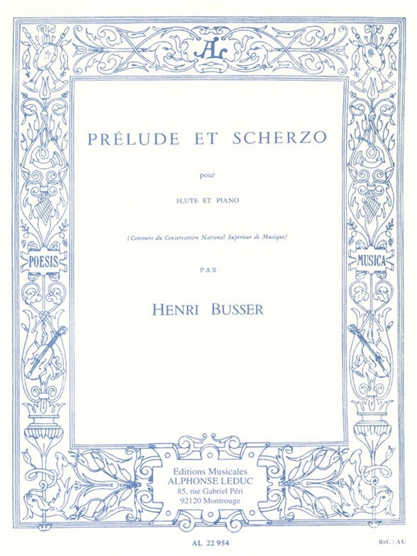 Prélude et Scherzo Op.35 pour flûte et piano