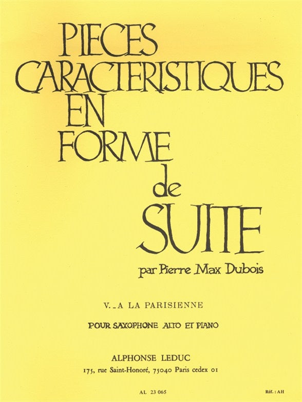 Pièces Caractéristiques 5 En Forme De Suite Op.77