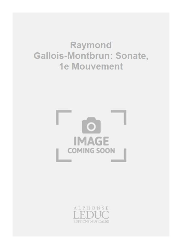 Sonate, 1e Mouvement
