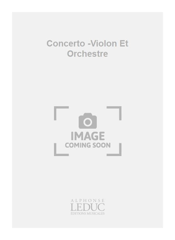 Concerto -Violon Et Orchestre