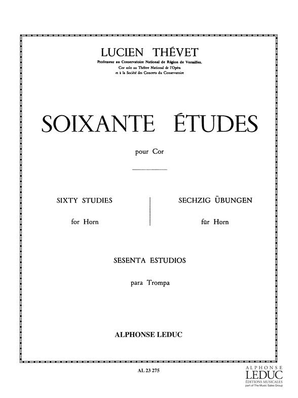 60 Etudes pour cor - Vol. 1