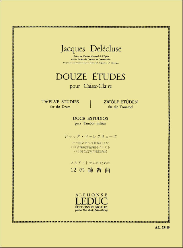 12 Etudes pour Caisse-Claire