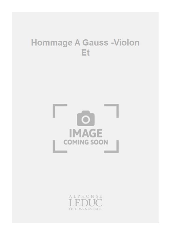 Hommage A Gauss -Violon Et